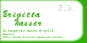 brigitta wasser business card